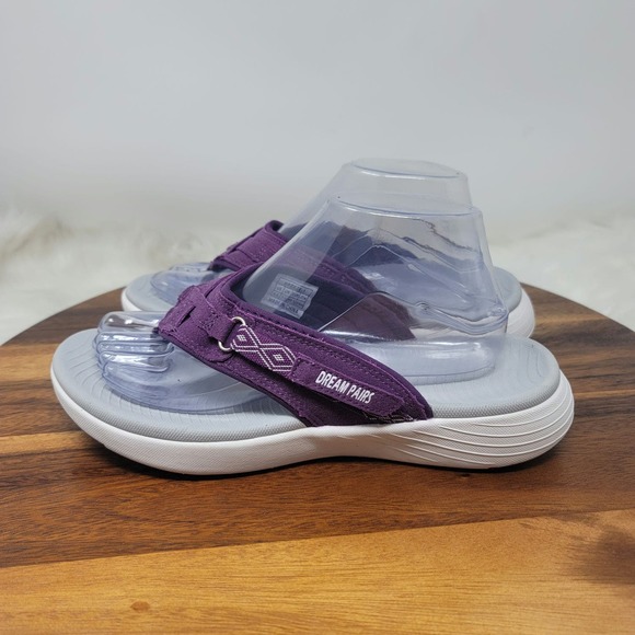 Dream Pairs Breeze Purple Slip On Flip Flops 9.5 - Picture 2 of 7
